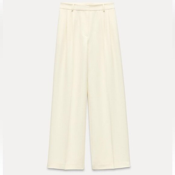 ZARA WIDE LEG PANTS WITH DARTS - Picture 5 of 7